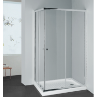 Semi-Frameless Corned Sliding Door